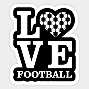 Love Soccer / Football Sticker